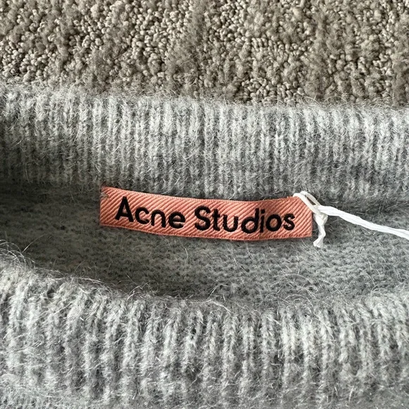 Acne Studios Gray Women's Wool and Mohair Sweater